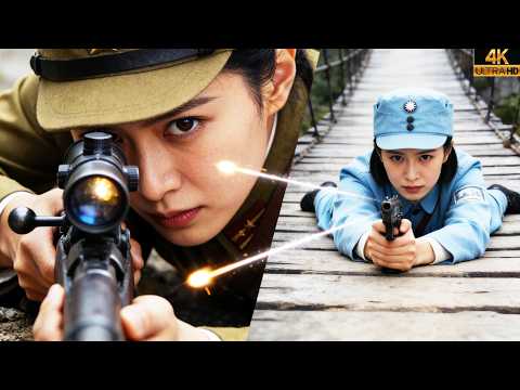 Japanese troops’ night raid—beauty becomes sharpshooter, rooftop ambush wipes out enemies!