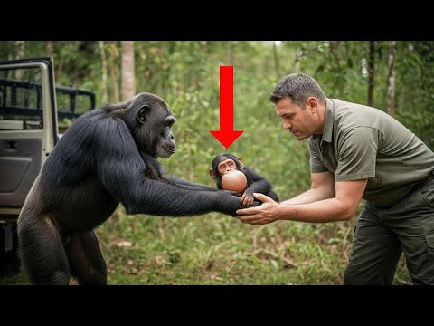 A Sick Chimpanzee Baby Couldn’t Eat — Then His Father Begged Rescuers for Help Using Sign Language