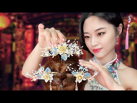 ASMR Traditional Chinese Hair Styling ~ 2 Styles
