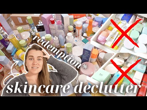 *REDEMPTION* skincare collection declutter! 2025 | vlogmas day 13