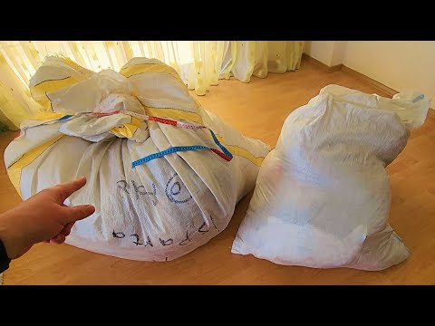 Бесплатные турецкие ткани и образцы. Подсказывайте, что сшить из 2 мешков ткани. (Это был эфир)