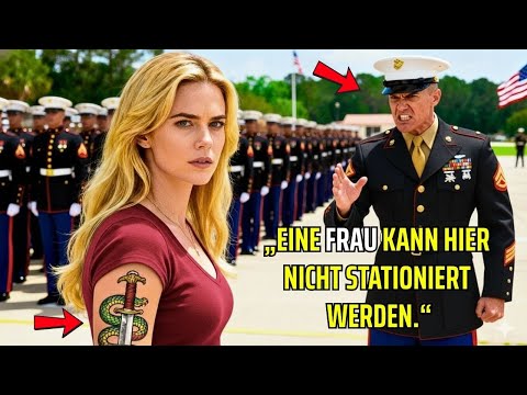 Sie kam nur zur Abschlussfeier ihres Sohnes – bis ein USMC Captain ihr Tattoo sah und erstarrte.