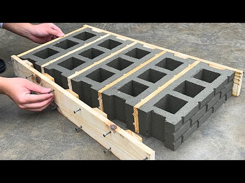 Mold Making and Brick Casting Techniques Combined With Cement Pallets Create Beautiful Bricks