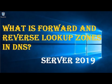 WHAT IS FORWARD AND REVERSE LOOKUP ZONES IN DNS?