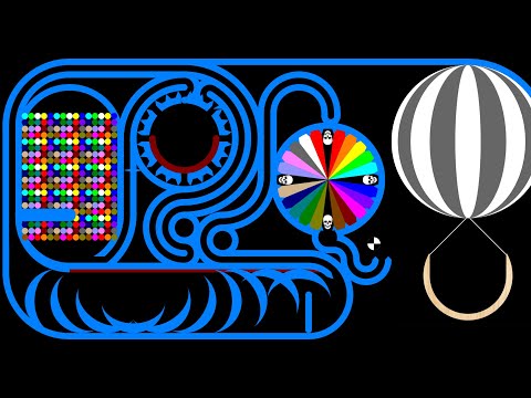 Balloon Transport - Combination Marble Race 2 in Algodoo