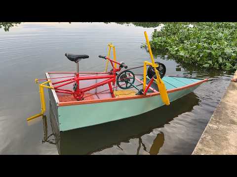 “From Crazy Idea To Reality – SELF PROPELLING HYBRID ELECTRIC BOAT – Combining Human Power And Engin