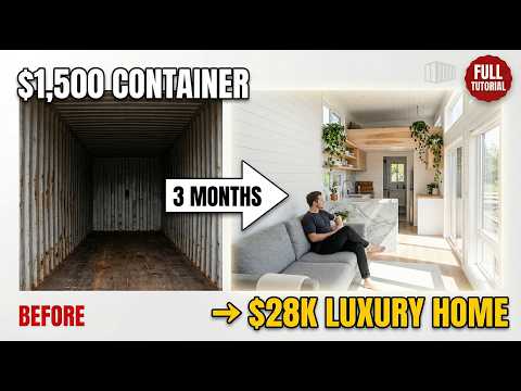 I Bought a Shipping Container for $1,500 and Turned it Into a Luxury Tiny Home