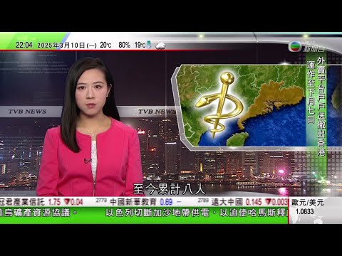 無綫TVB 1000 一小時新聞｜兩會有民營企業家指搶佔市場不能單靠價格戰　料可藉AI找出路｜國鐵集團指今年首兩個月共接載逾7.2億人次 創歷史同期新高｜再有兩名參加清遠佛山旅行團團友染退伍軍人病｜