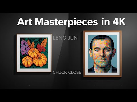 Autumn Pumpkin Floral Art Halloween | Frame TV Art (4K AI Painting Loop)