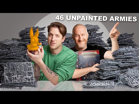 He's collected Warhammer for 40 years and has ZERO painted armies! - We had to help