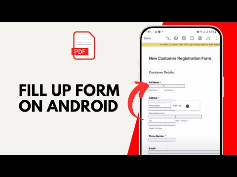 How to Fill Up Form on PDF from Mobile