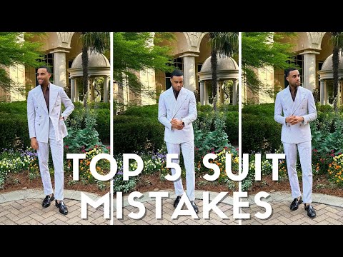 Top 5 Suit Mistakes Most Men Make (Don't do this) | ERIC AUSTIN