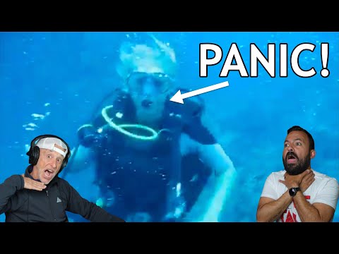 Divers React to OUT OF AIR divers caught on video