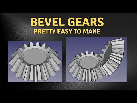 How to Easily Make Bevel Gears in FreeCAD