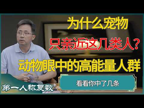 为什么宠物只亲近这几类人？揭秘动物眼中的高能量人群，看看你中了几条 #第一人称复数 #窦文涛 #梁文道 #马未都 #周轶君 #马家辉 #许子东 #圆桌派 #圆桌派第七季