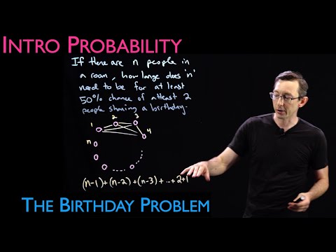 The Birthday Problem in Probability: P(A) = 1 - P(not A)