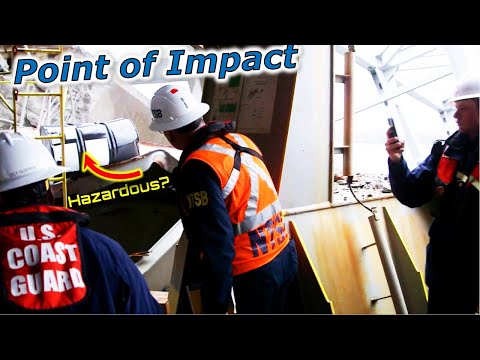 NEW NTSB Video On Dali Ship Point of Impact Key Bridge