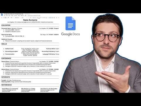 How To Make a Free Resume Template In Google Docs (2025)