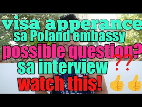 kadalasan tanong sa interview kapag visa apperance sa poland embassyπππππ