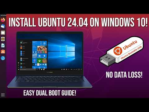 How to Install Ubuntu 24.04 Latest Version on Windows 10 [Dual Boot Ubuntu & Windows 10]