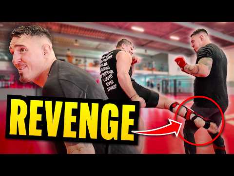 Taking The Hardest Kick In The World Off The Kickboxing King 😳 | Tom Aspinall | Dead Leg Challenge