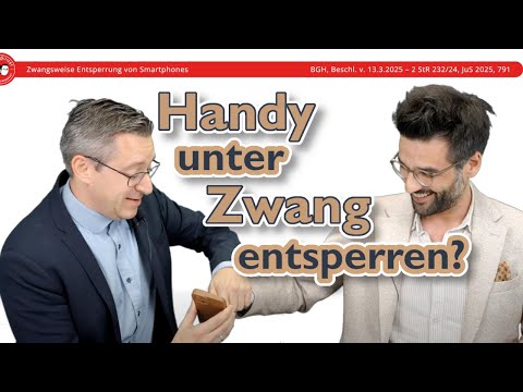 Zwangsweises Entsperren eines Smartphones