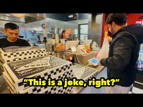 Buying EVERY Pizza For The Homeless!