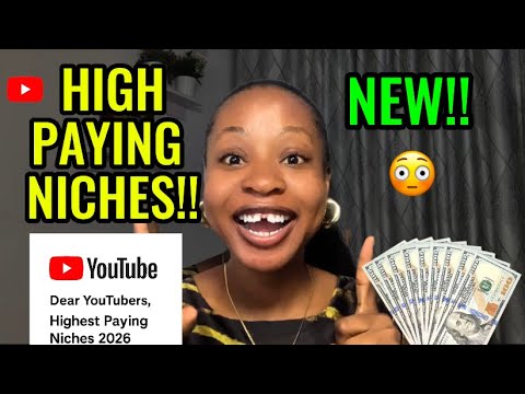 5 HIGHEST PAYING YOUTUBE NICHE 2025/26 + NICHES TO AVOID!!!