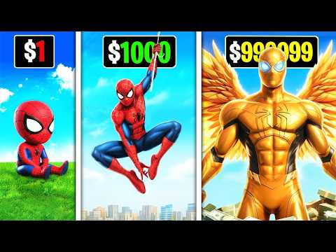 $1 to $1,000,000 Spiderman in GTA 5