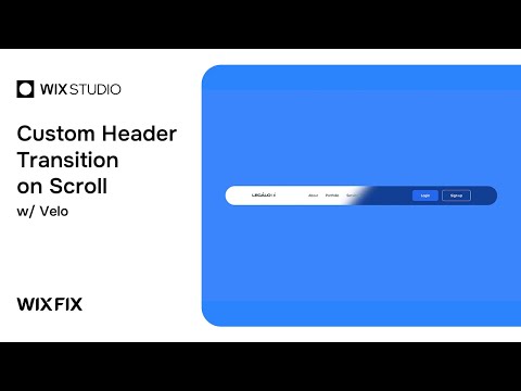 Custom Header Transition on Scroll in Wix Studio