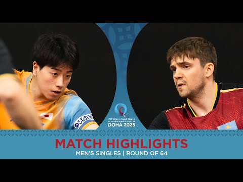 Hiroto Shinozuka vs Kirill Gerassimenko | Match Highlights | #ITTFWorlds2025