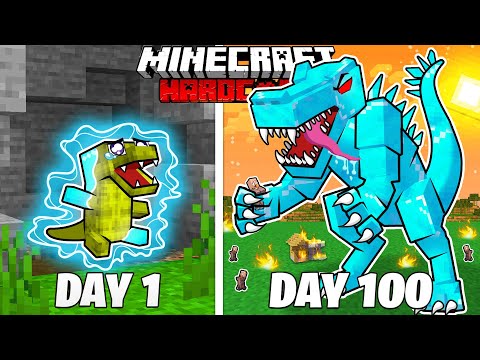 I Survived 100 Days as a DIAMOND CROCODILE in HARDCORE Minecraft