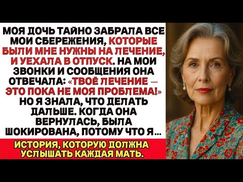 Моя Дочь Тайно Забрала Все Мои Сбережения, Которые Мне Были Нужны На Лечение, И Улетела В Отпуск,