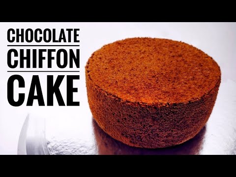 No Fail Chocolate Chiffon Cake Recipe | Easy Chocolate Chiffon Cake Recipe | Bake and Toss