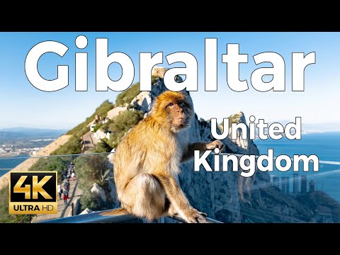 Gibraltar, United Kingdom Walking Tour 4K - With Captions