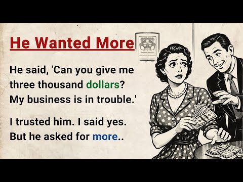 Learn English through Stories Level 3 ⭐ He Wanted More - Emotional English Story for Listening