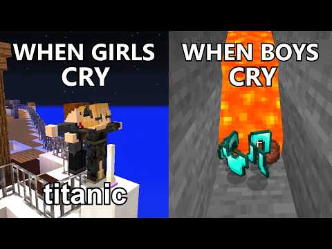 Boys VS Girls Portrayed by Minecraft