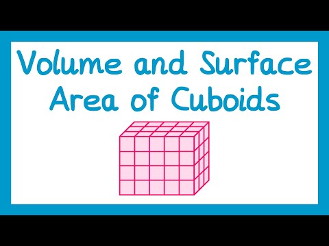 Volume and Surface Area of Cuboids - GCSE Maths