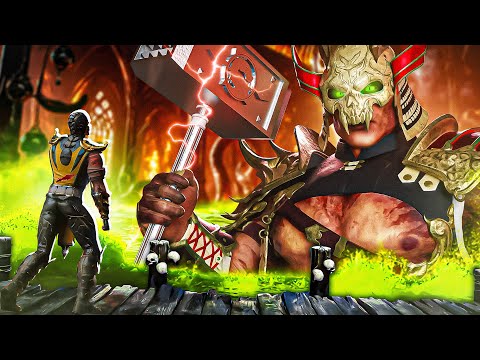 I attempted to beat Shao Kahn on the HIGHEST difficulty...(it made me rage)(he's my pookie still)