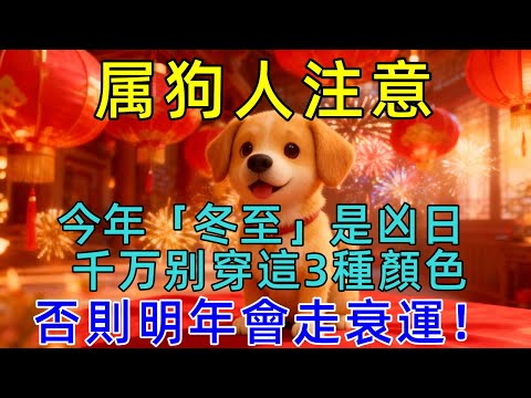 今年「冬至」是凶日！提醒屬狗人：千万别穿這3種顏色，避免明年運勢一路下滑！ #生肖运势#佛陀#佛學 #佛法 #佛教 #修行 #智慧 #因果 #佛家  #佛學知識 #佛學智慧 #修心修行 #佛教文化