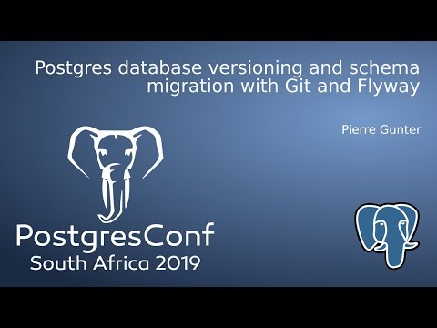 Postgres database versioning and schema migration with Git and Flyway