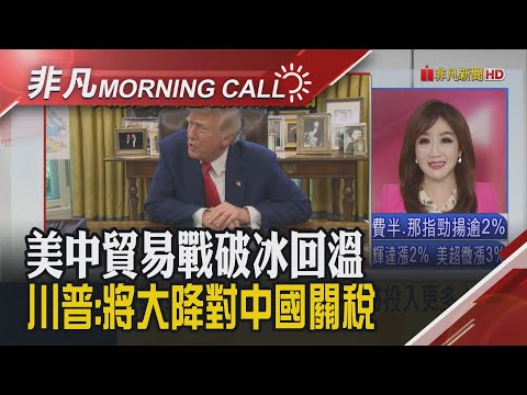 馬斯克喊淡出DOGE 川普:無意開除鮑爾.將大降對陸關稅 美財長喊美中將破冰 白宮:收到18國關稅提案 台積技術論壇今登場｜主播陳韋如｜【非凡Morning Call】20250423｜非凡財經新聞