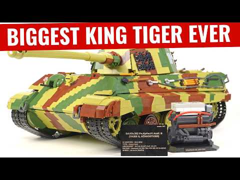 11,000 Pieces - I Built the Biggest King Tiger Ever Made From Bricks
