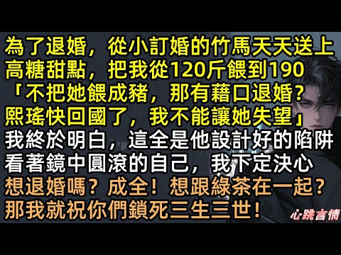 「不把她餵成豬，怎麼退婚？」聽到竹馬陸瑾瑜錄音我心亖！隱忍三年，林瑤瑤從190公斤瘦回女神！手撕綠茶妹妹，甩出「出軌證據」大鬧婚禮現場，這復仇太解氣！#完結文 #有聲書 #言情小說 #復仇 #爽文