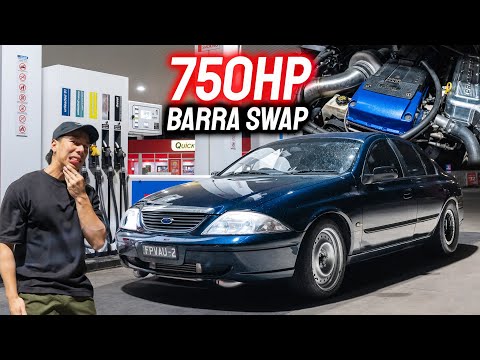 750HP BIG TURBO BARRA SWAP FORD FALCON AU - Australia’s Mighty AU SLEEPER