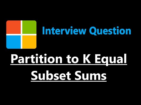 Partition to K Equal Sum Subsets - Backtracking - Leetcode 698 - Python
