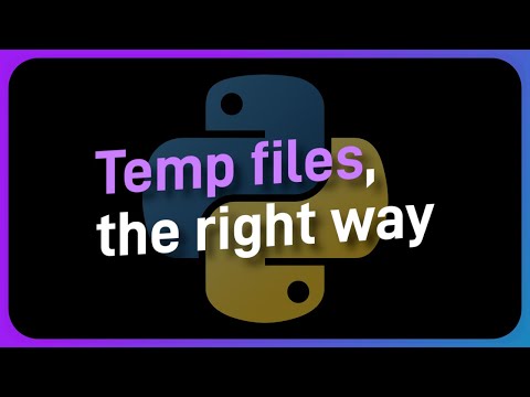 The CORRECT way to work with temporary files in Python