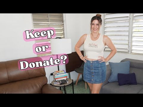 Denim Skirt Try On | Keep or Donate?