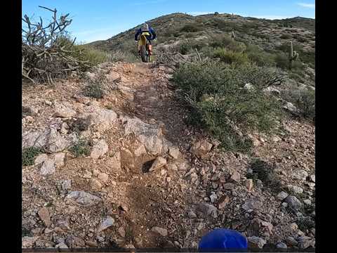 Arizona mountain single track riding on the YZ250X