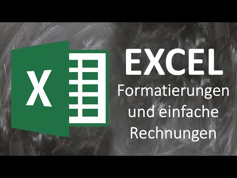 EXCEL Tutorial (Deutsch): Part 2 Zellen formatieren, Rechnen, Summenfunktion, Autovervollstä.